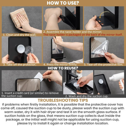 Fog-Free Shower Mirror